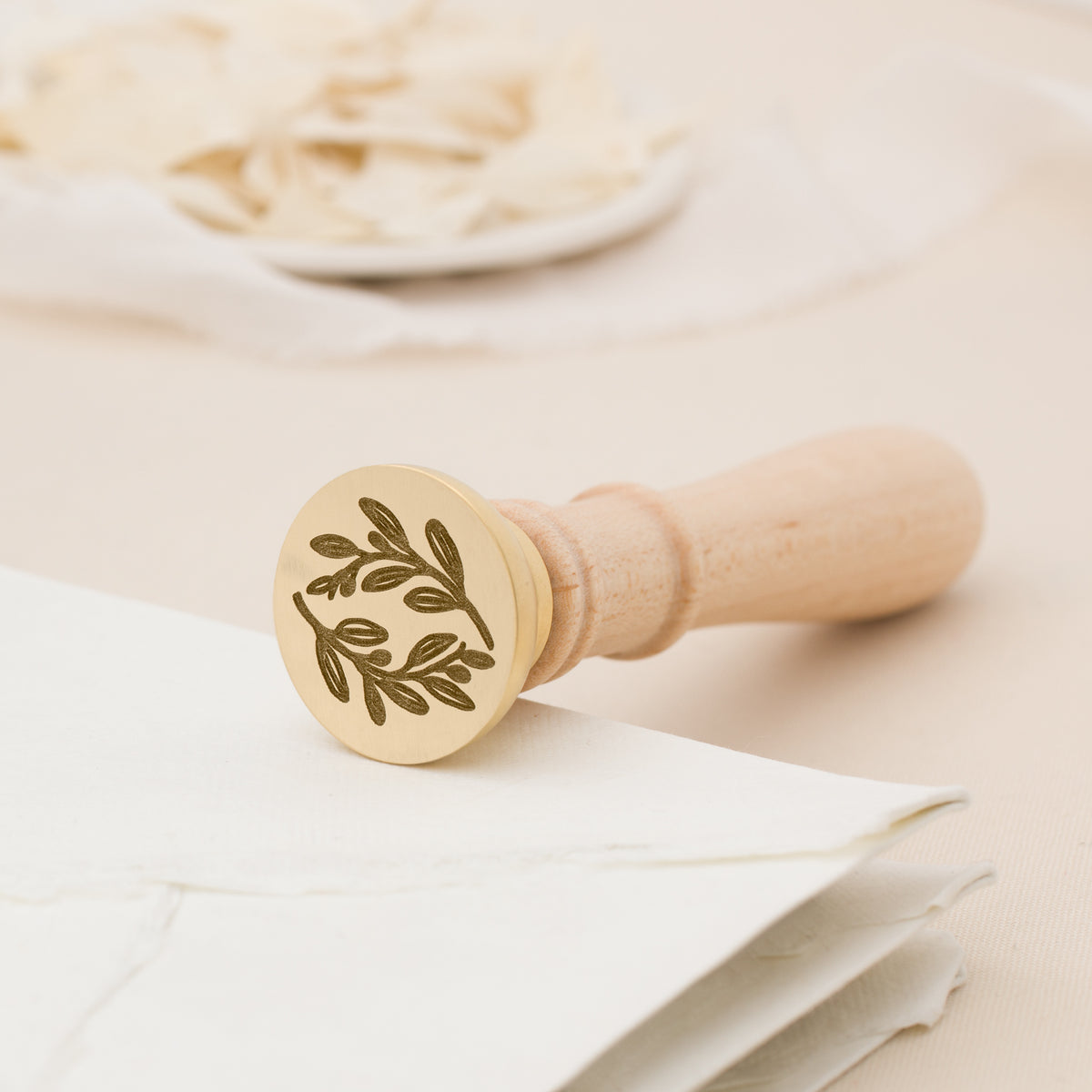 Olive Wreath Wax Stamp