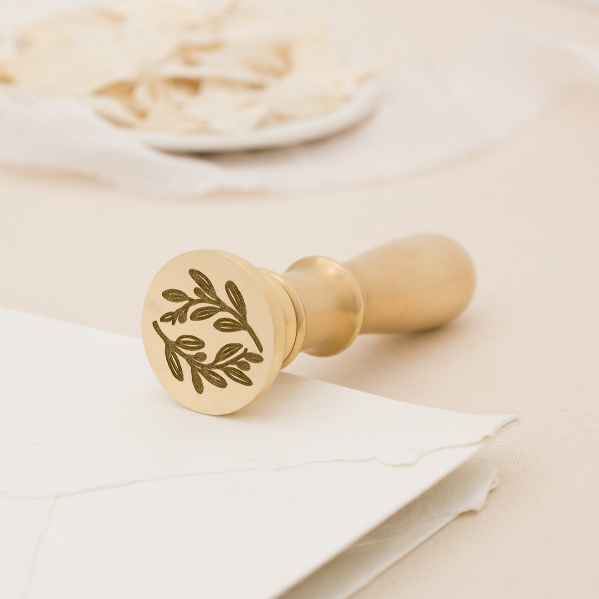 Olive Wreath Wax Stamp