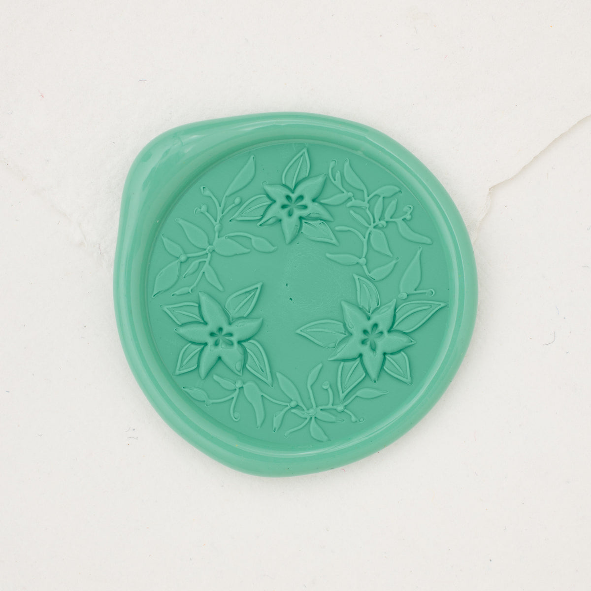 Poinsettia Wreath Wax Seals