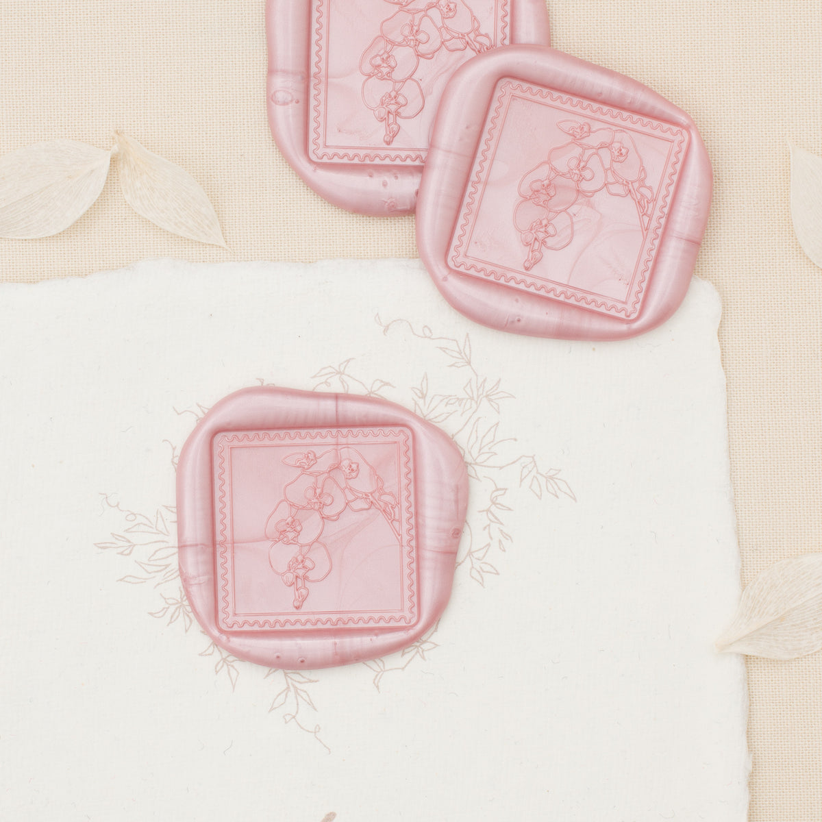 Orchid Airmail Wax Seals