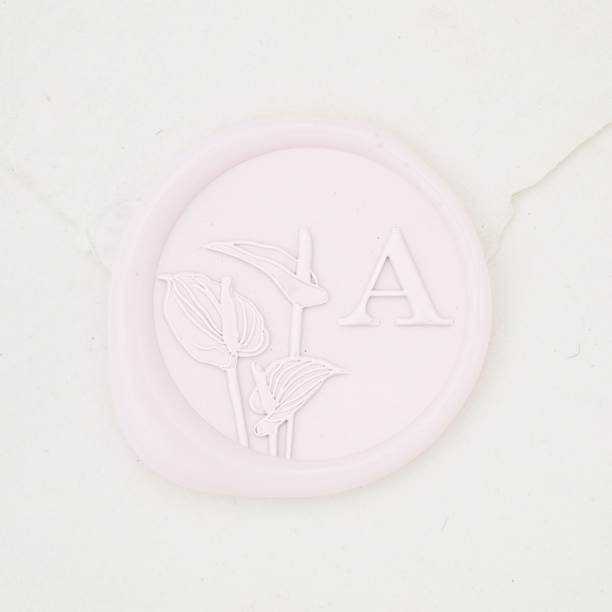 Anthurium Single Initial Wax Seals