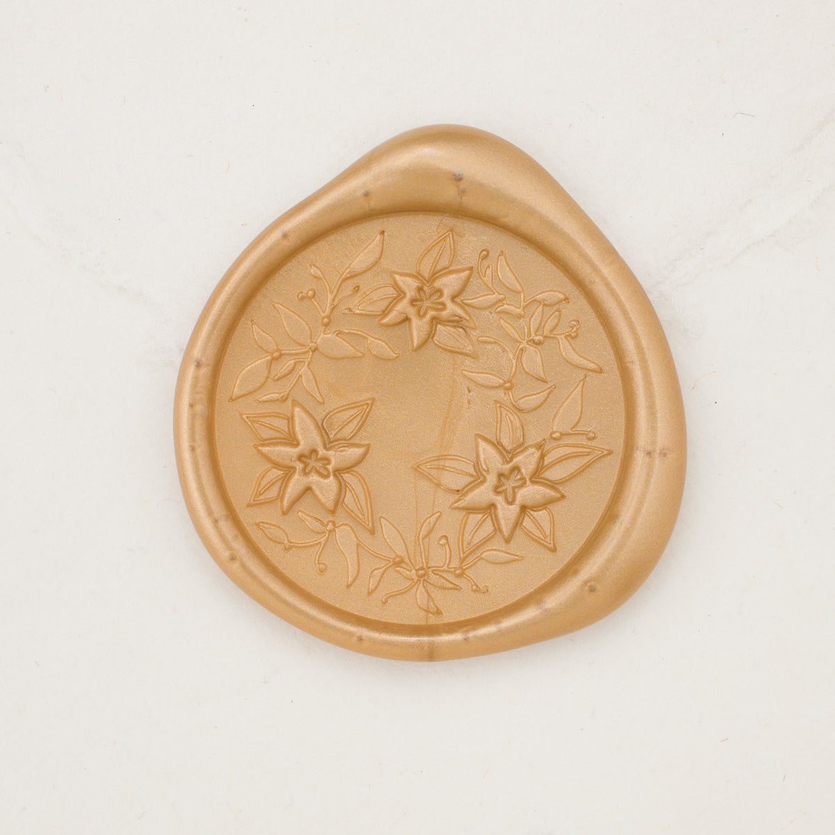 Poinsettia Wreath Wax Seals