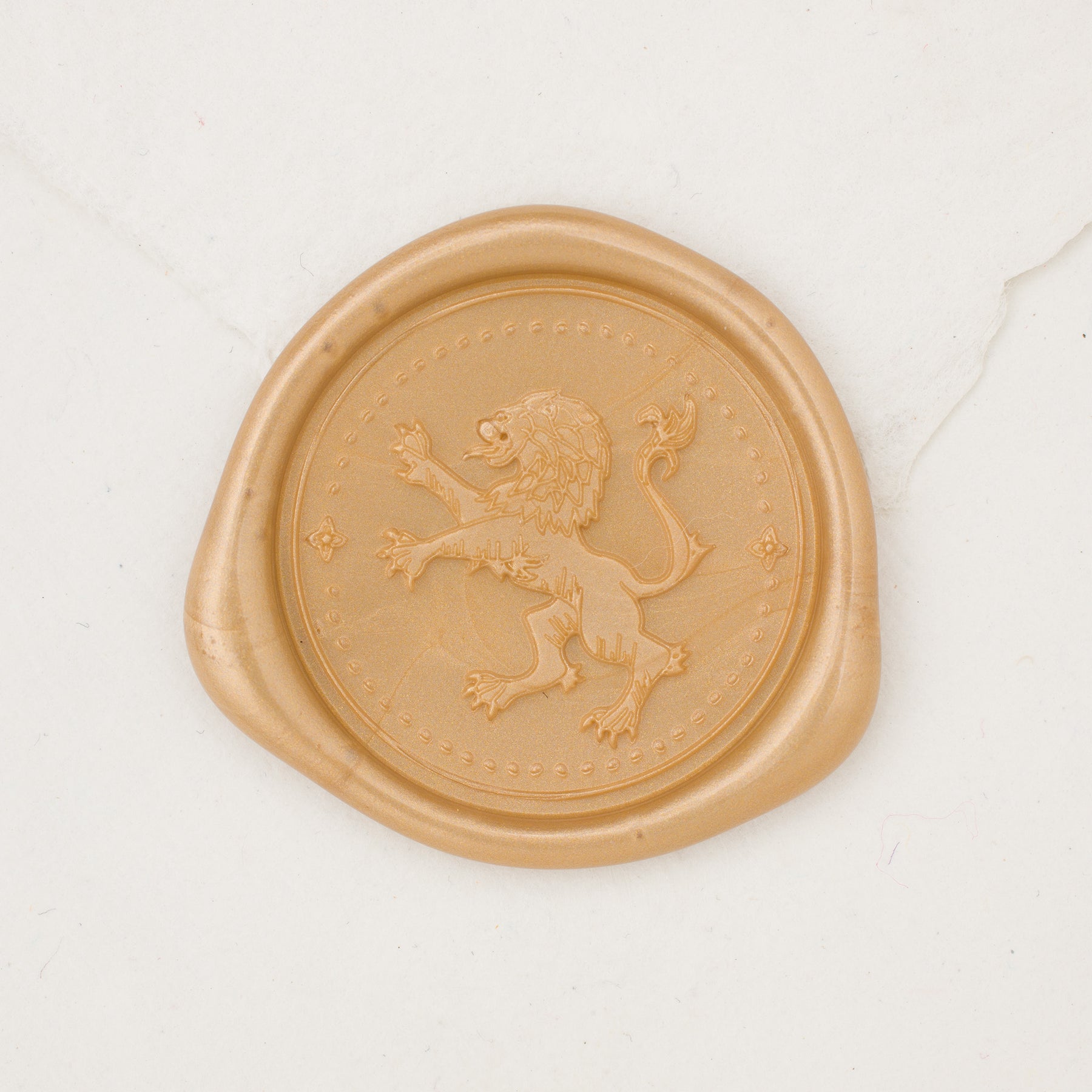 Crest in Gold (pack of 25) Wax Seals, Pack of 25 by Pink House Press
