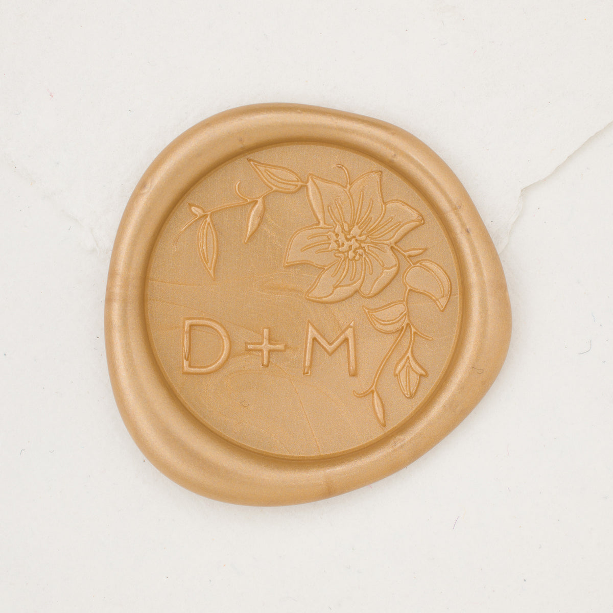 Clematis Monogram Wax Seals