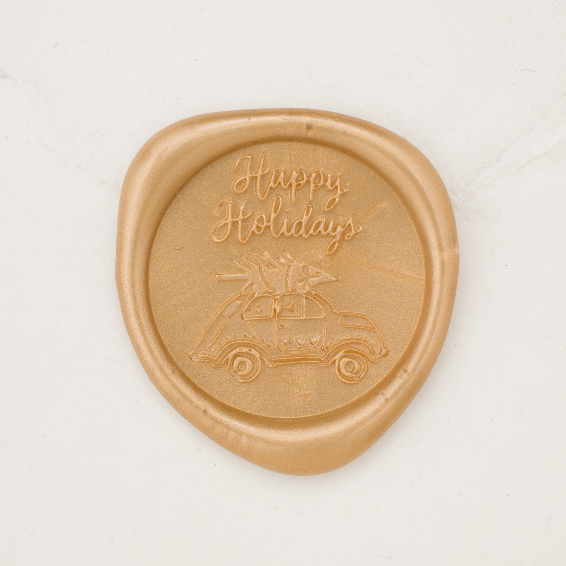 Happy Holidays in Gold (pack of 25) Wax Seals, Pack of 25 by