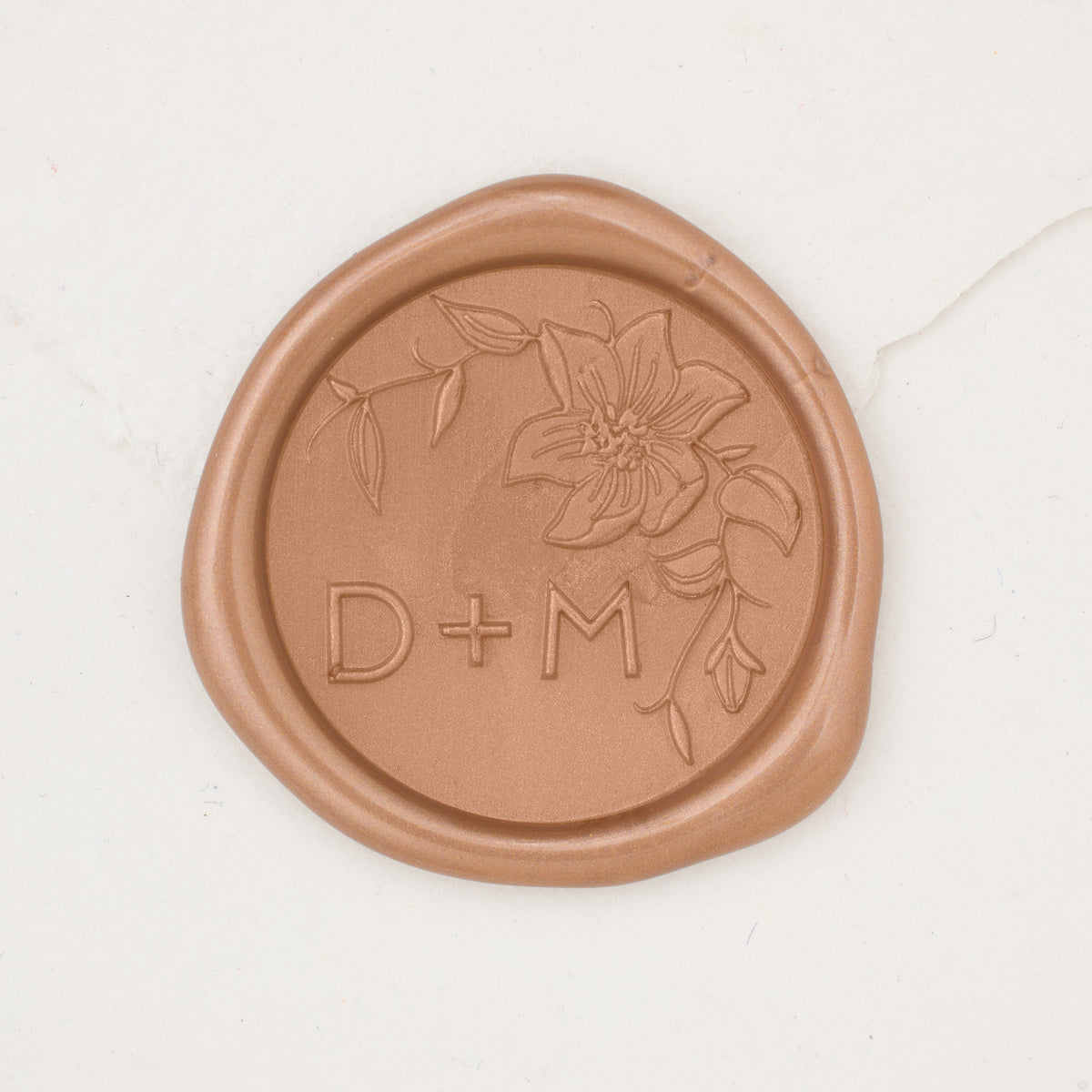 Clematis Monogram Wax Seals