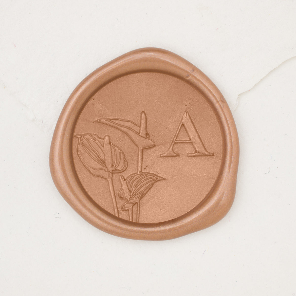 Anthurium Single Initial Wax Seals