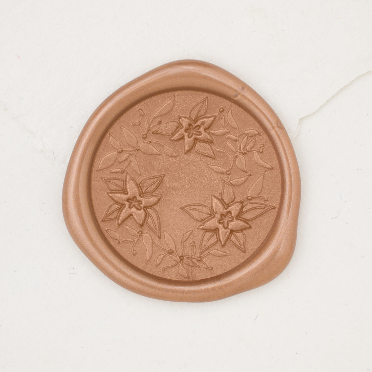 Poinsettia Wreath Wax Seals