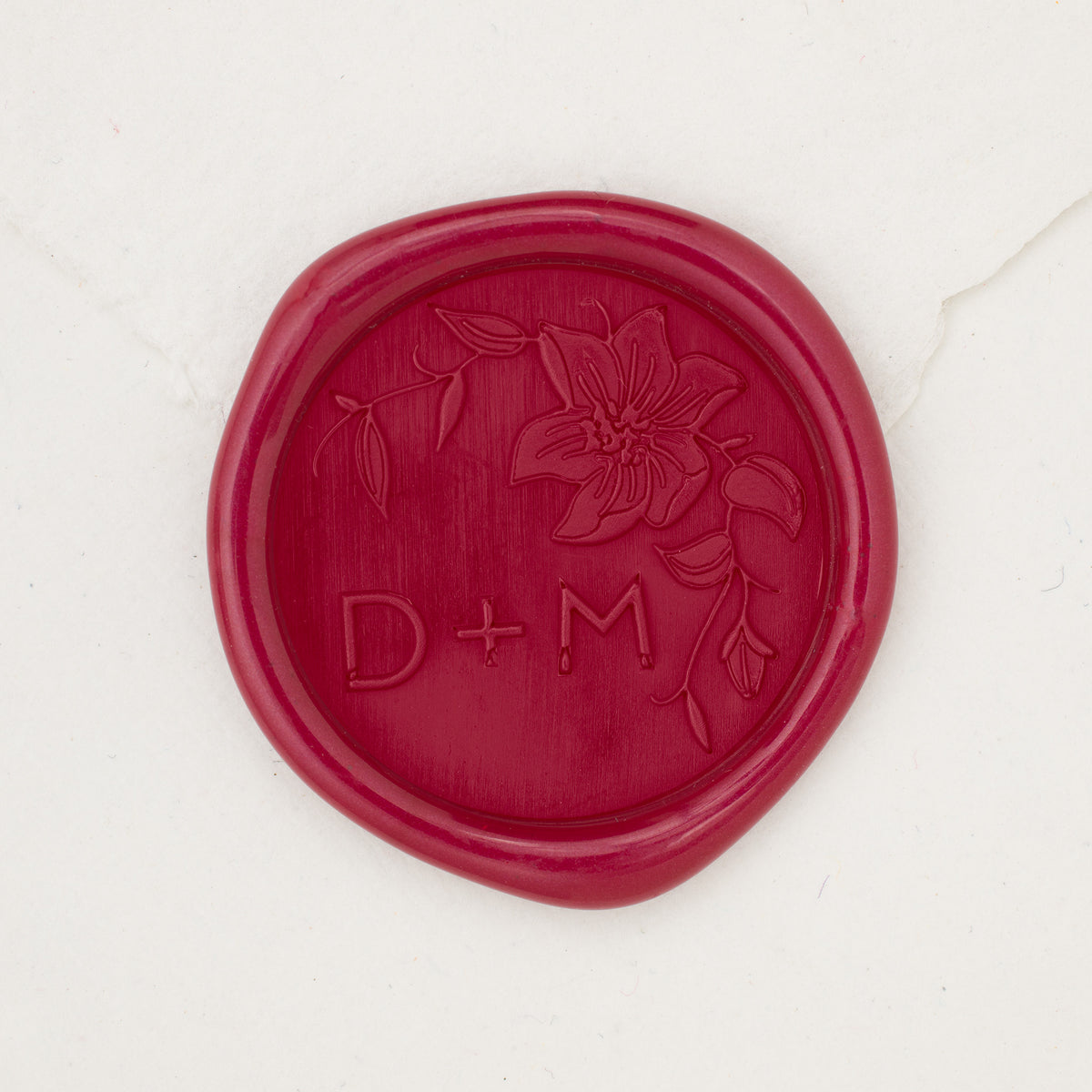 Clematis Monogram Wax Seals