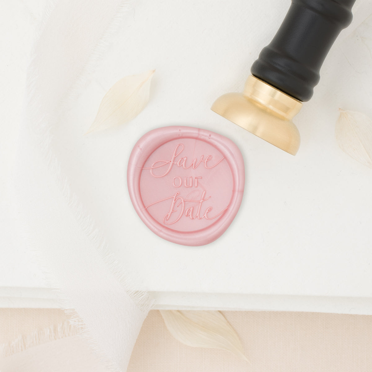 Save Our Date Script Wax Stamp
