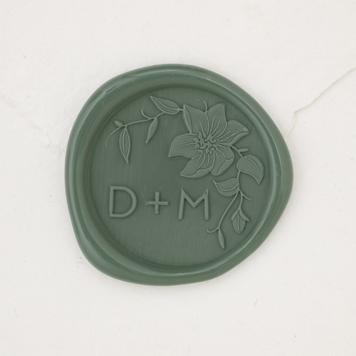 Clematis Monogram Wax Seals