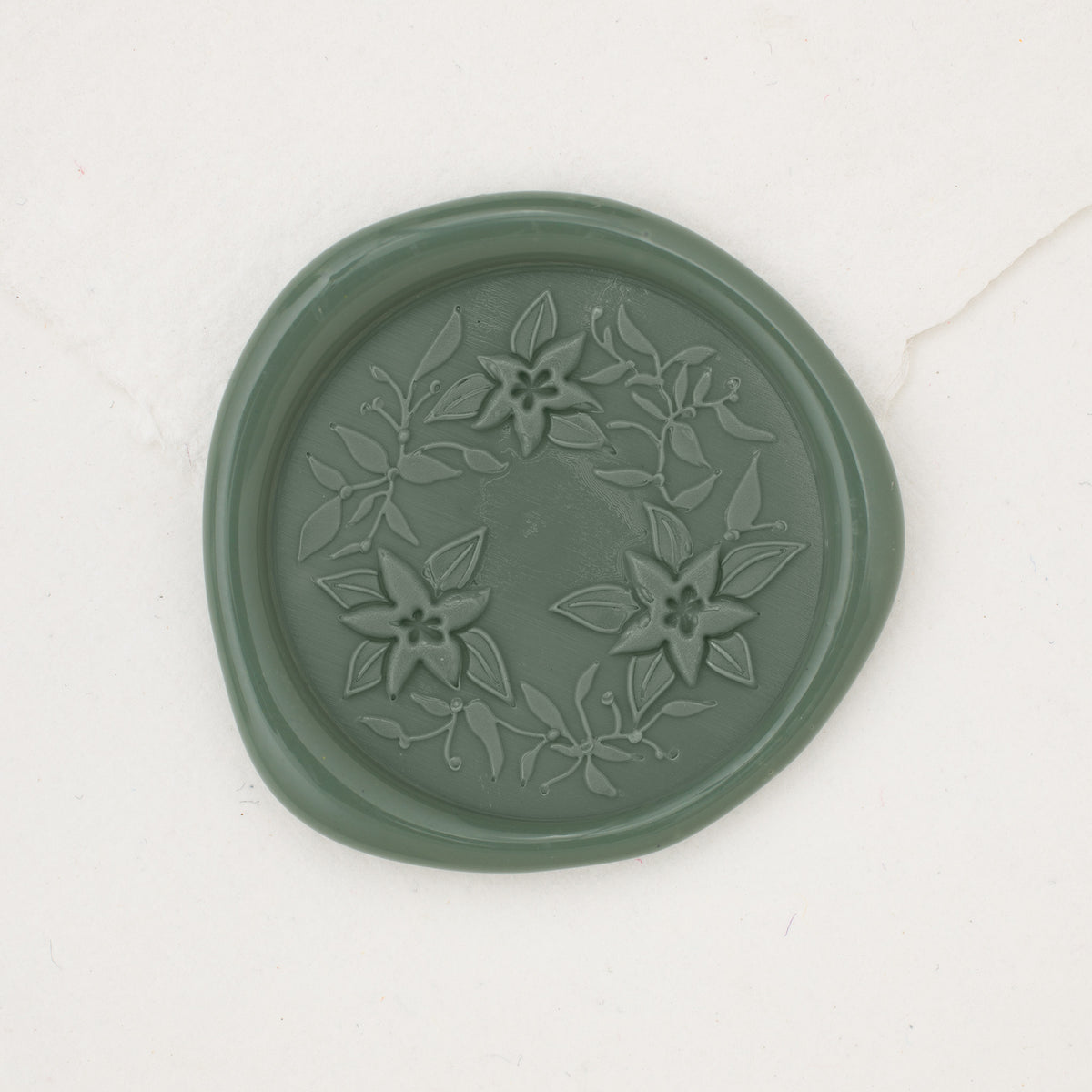 Poinsettia Wreath Wax Seals