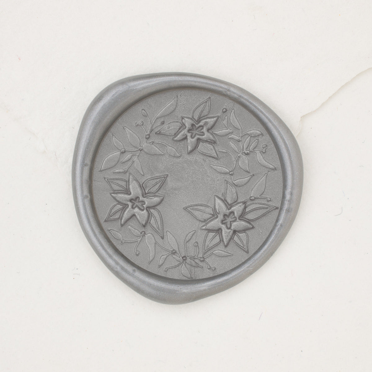 Poinsettia Wreath Wax Seals