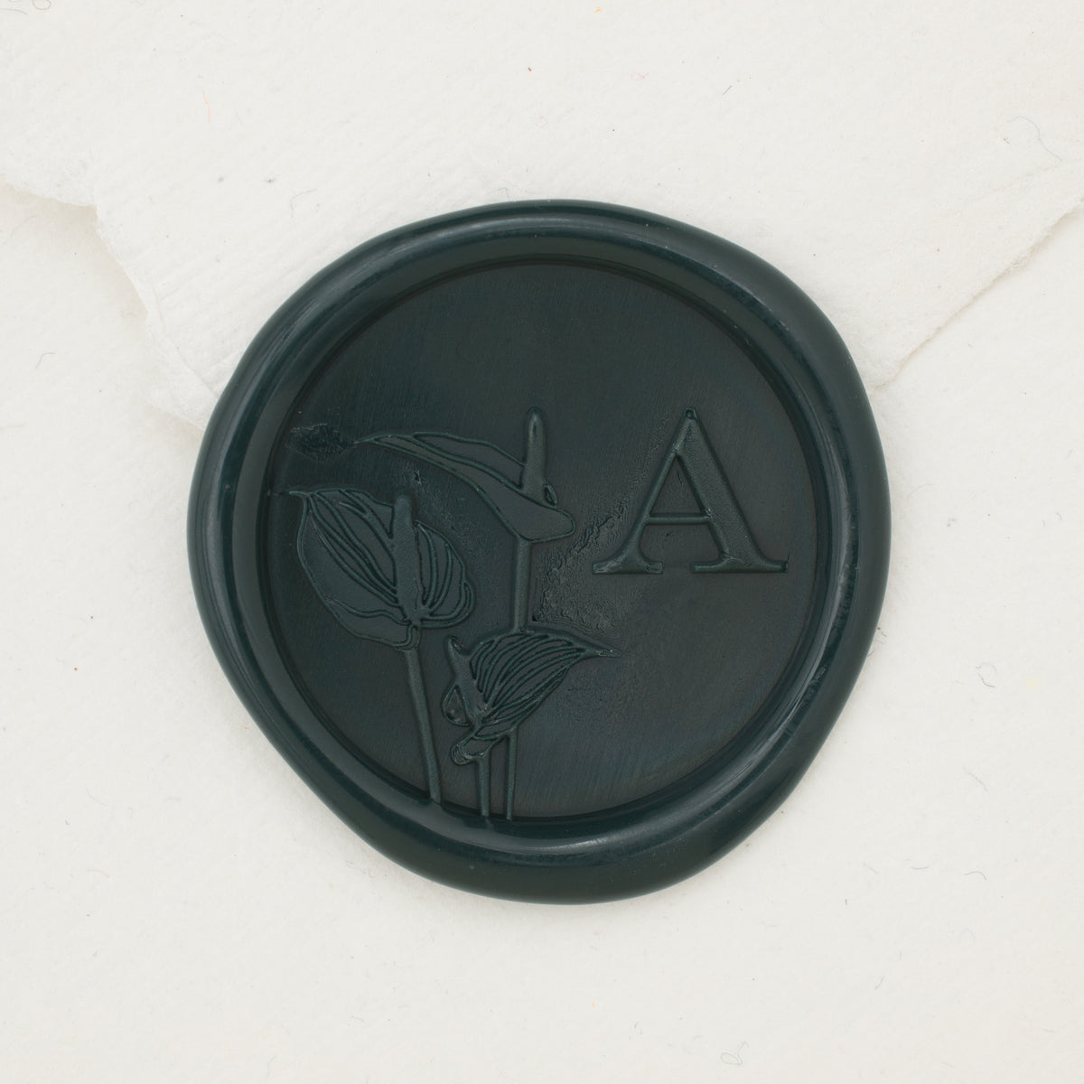 Anthurium Single Initial Wax Seals