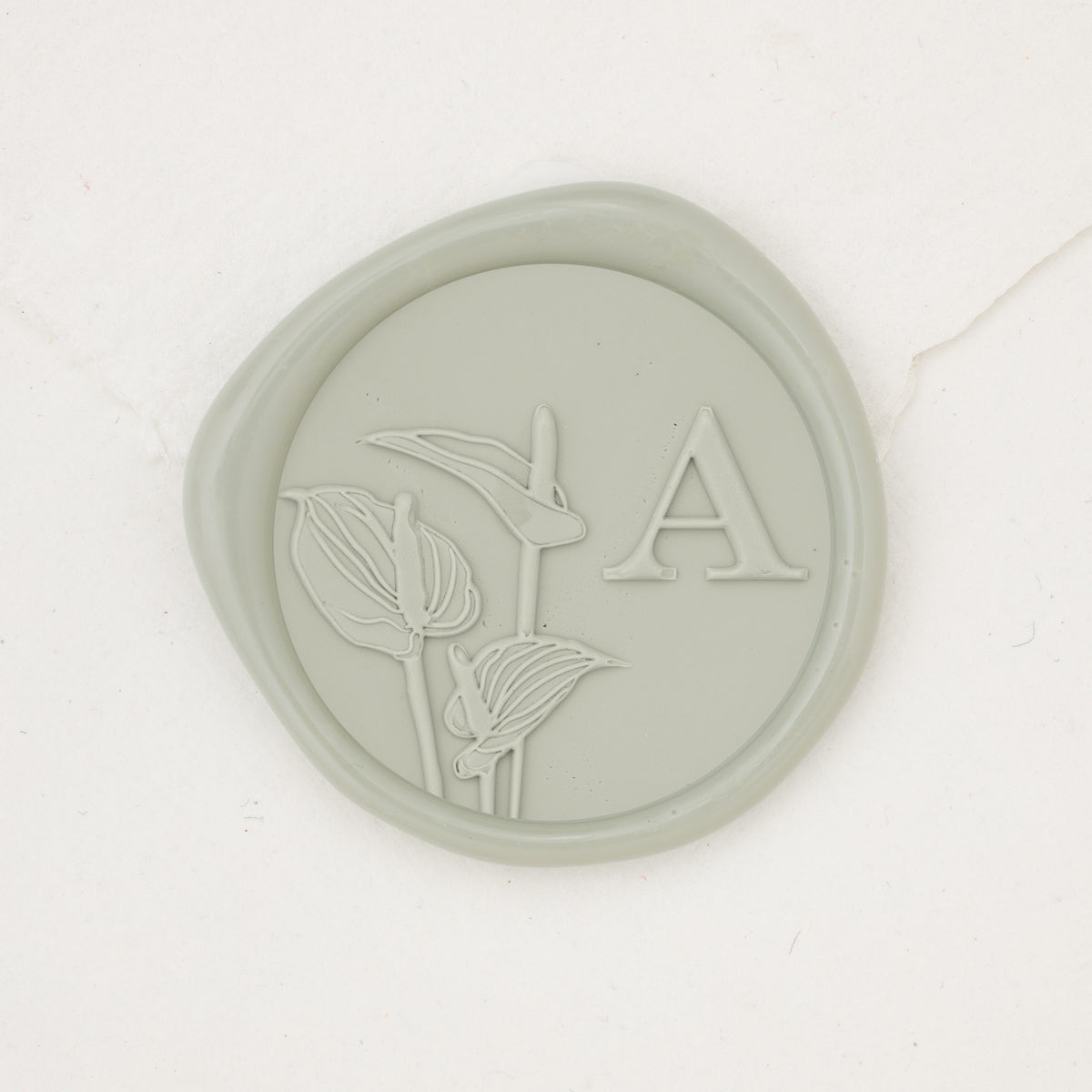 Anthurium Single Initial Wax Seals