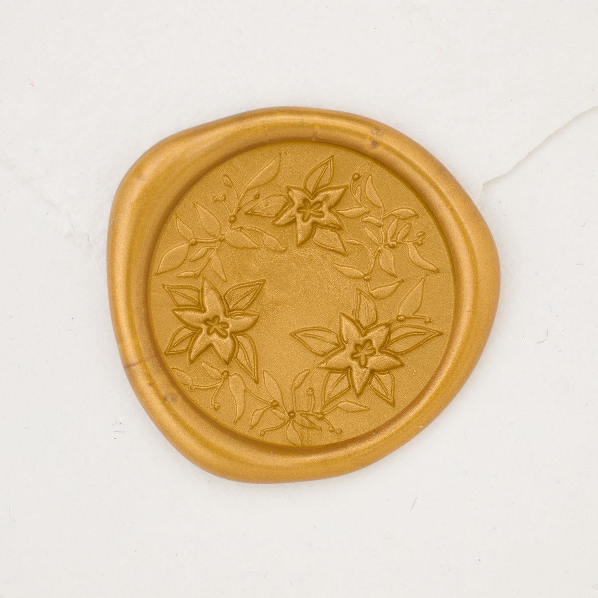 Poinsettia Wreath Wax Seals