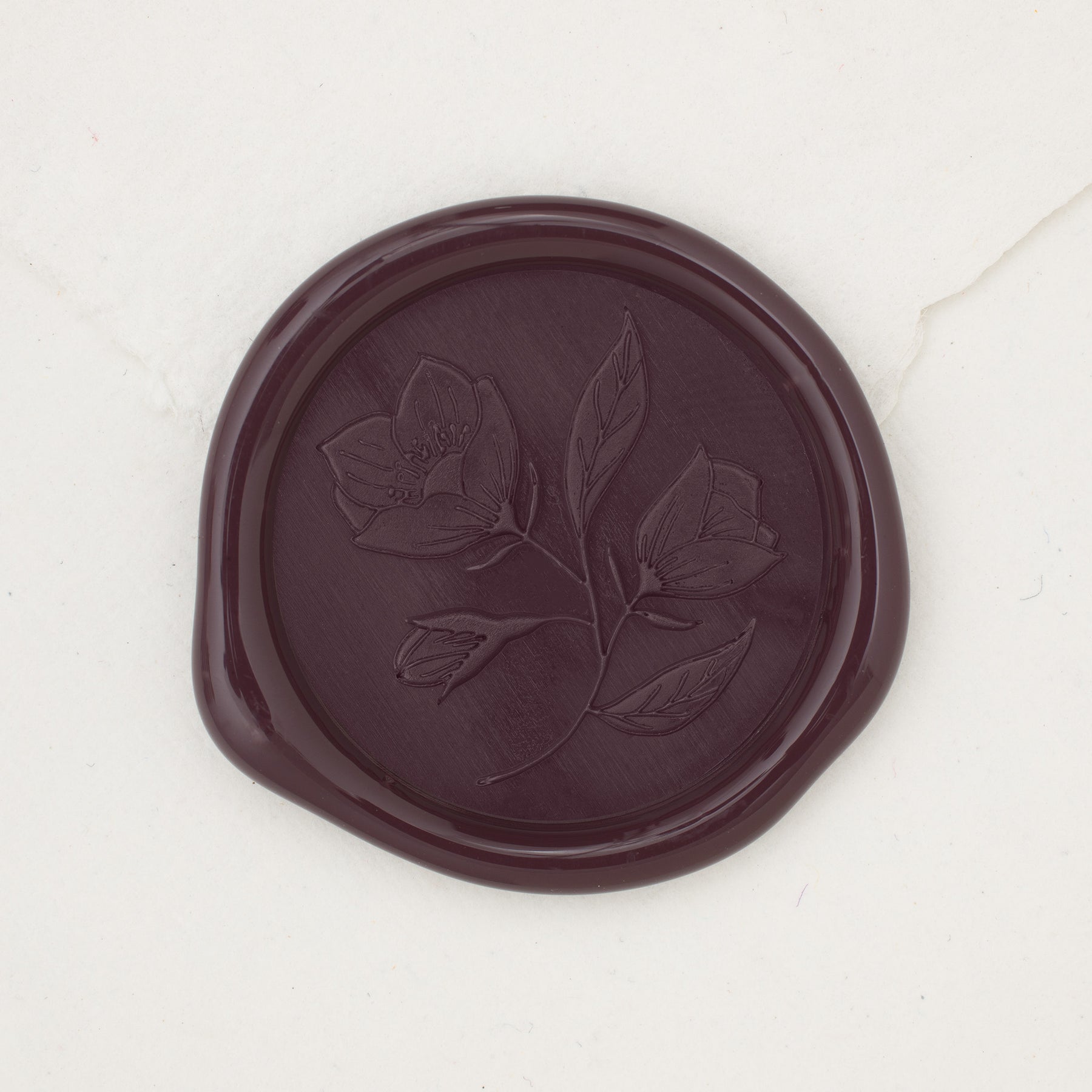 Lily of the valley oval wax seal stickers in dusty rose | Set of 10  Marketplace Wax Seals by undefined