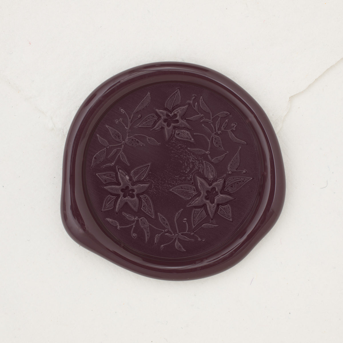 Poinsettia Wreath Wax Seals