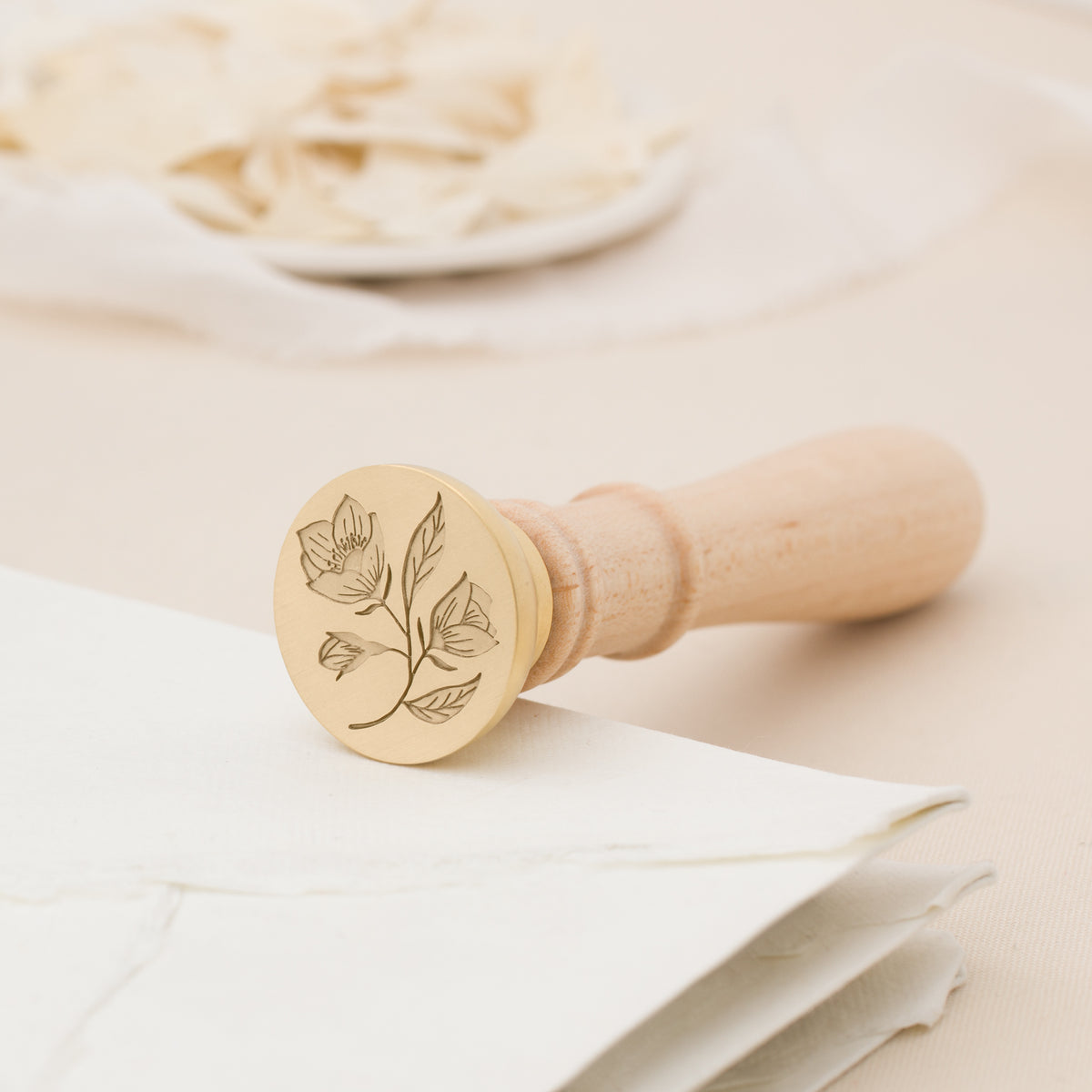 Wild Rose Wax Stamp