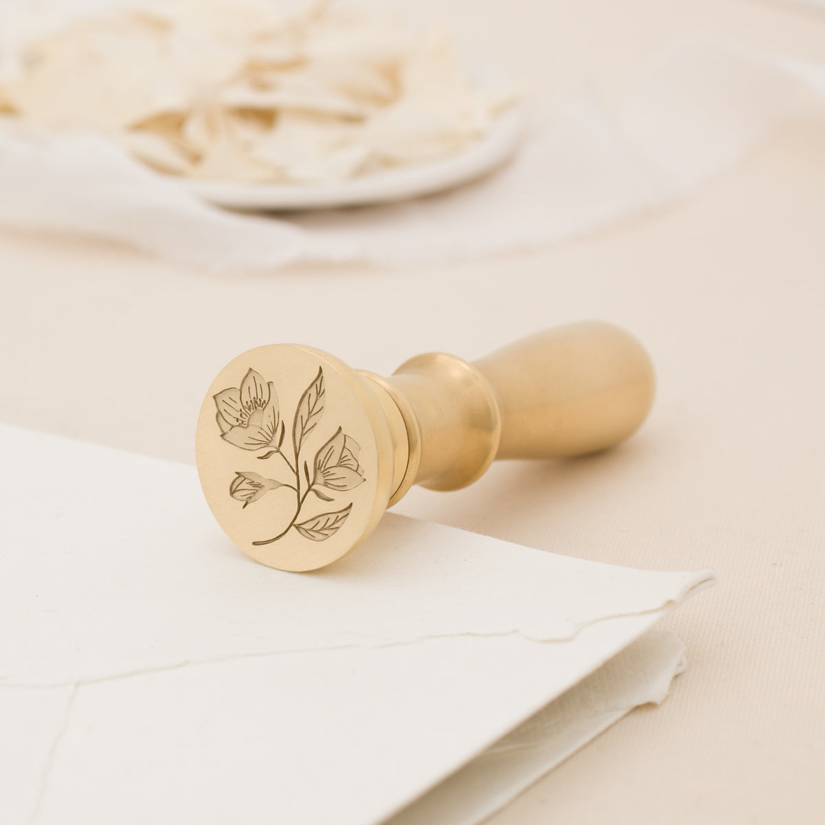 Wild Rose Wax Stamp