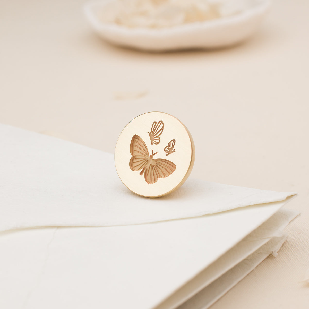 You Give Me Butterflies 3D Wax Stamp